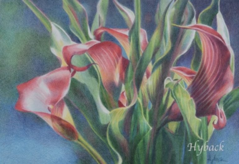 "Red Callas" by Susan Hyback