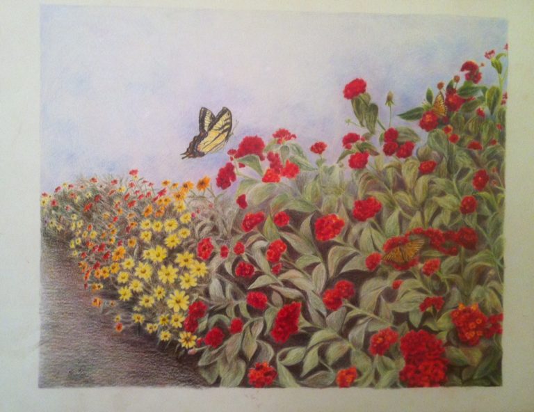 "Butterflies & Blooms" by Carla Sexton