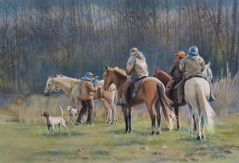 "Wintry Morning Hunt" by Susan Hyback